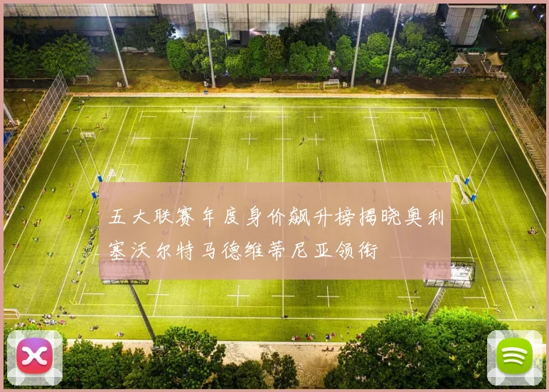 五大联赛年度身价飙升榜揭晓奥利塞沃尔特马德维蒂尼亚领衔